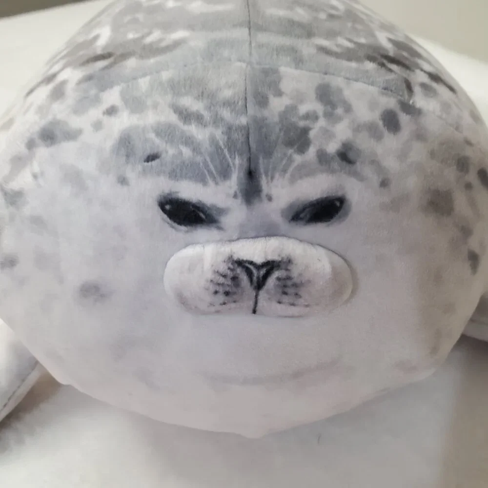 Chubby Seal Pillow Plush Squishy Stuffed Animal Cuddle Soft Stuffed Animal